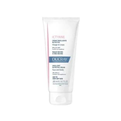 Ducray Ictyane Crème Émolliente Nutritive Visage et Corps 200ml, Vue principale